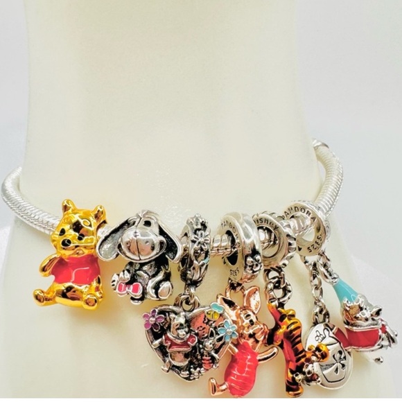 NWOT Pandora x Disney Winnie the Pooh Santa Hunny Pot 798451C01 - Picture 13 of 16